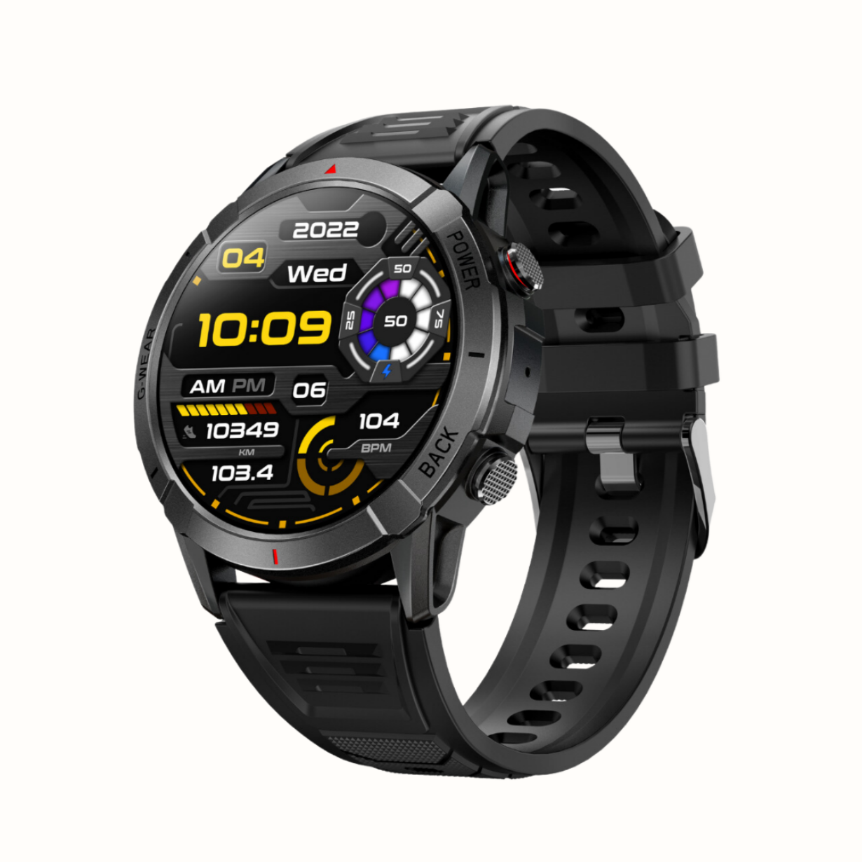 NX10 Sport Smartwatch, AMOLED Display, Setup with Android device, Setup with Apple Device, Water resistance - IP68, Best Smart Watch, 2023, Track Activity,Track WOmens Health, Pedometer, Calorie Monitor, Sleep Tracking, Heart Rate Monitor, Blood Oxygen Monitor- Spo2, Multisport Mode, Color - Black