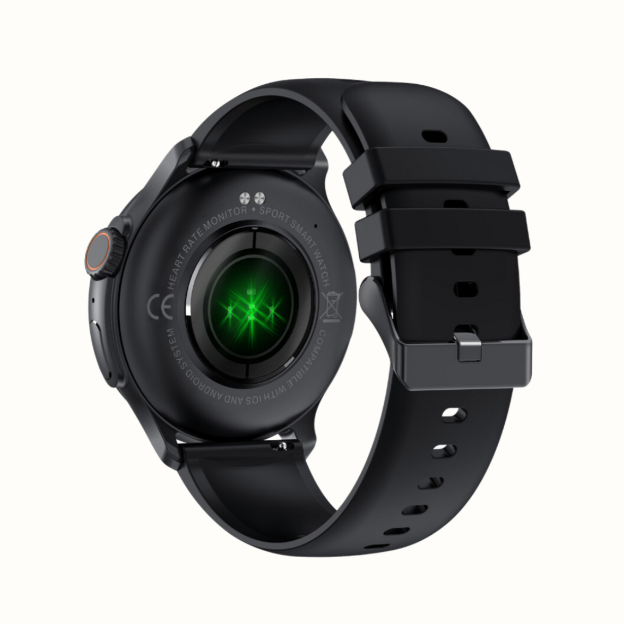 K58 Unisex Smartwatch, AMOLED Display, Setup with Android device, Setup with Apple Device, Water resistance - IP68, Best Smart Watch, 2023, Track Activity,Track WOmens Health, Pedometer, Calorie Monitor, Sleep Tracking, Heart Rate Monitor, Blood Oxygen Monitor- Spo2, Multisport Mode, Color- Black