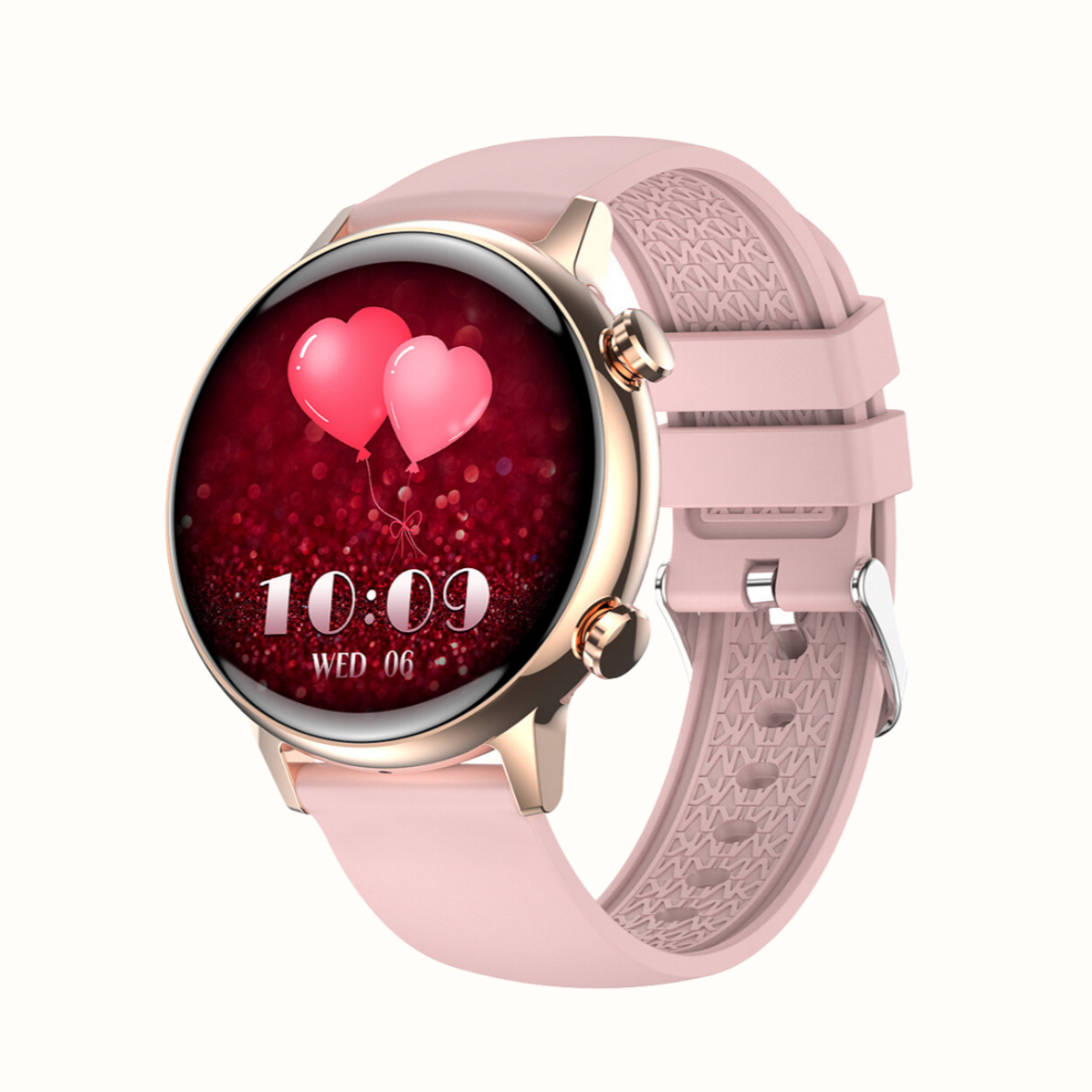HK39 Women Smartwatch, AMOLED Display, Setup with Android device, Setup with Apple Device, Water resistance - IP68, Best Smart Watch, 2023, Track Activity,Track WOmens Health, Pedometer, Calorie Monitor, Sleep Tracking, Heart Rate Monitor, Blood Oxygen Monitor- Spo2, Multisport Mode, Color - Pink